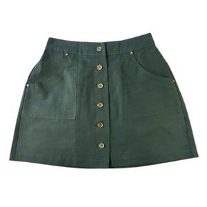 Pytha Sight A-line mini Skirt Olive Sz L